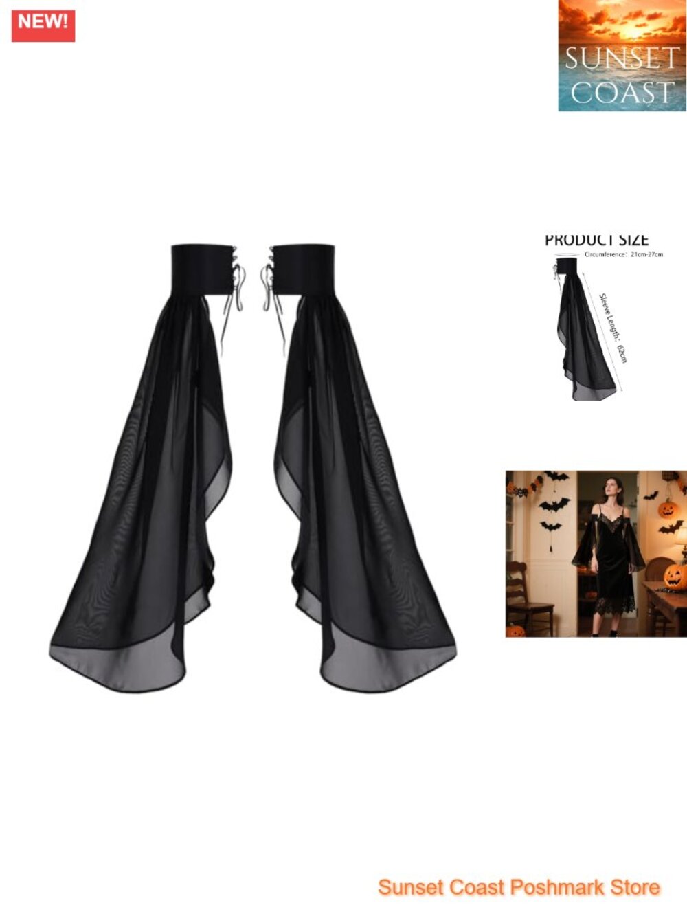 Detachable Long Tulle Gloves Women Wedding Cosplay Costume Accessory